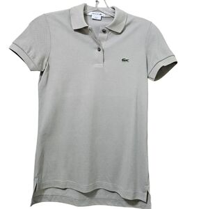 Lacoste Light Green Womens Cotton Polo Shirt Size 32